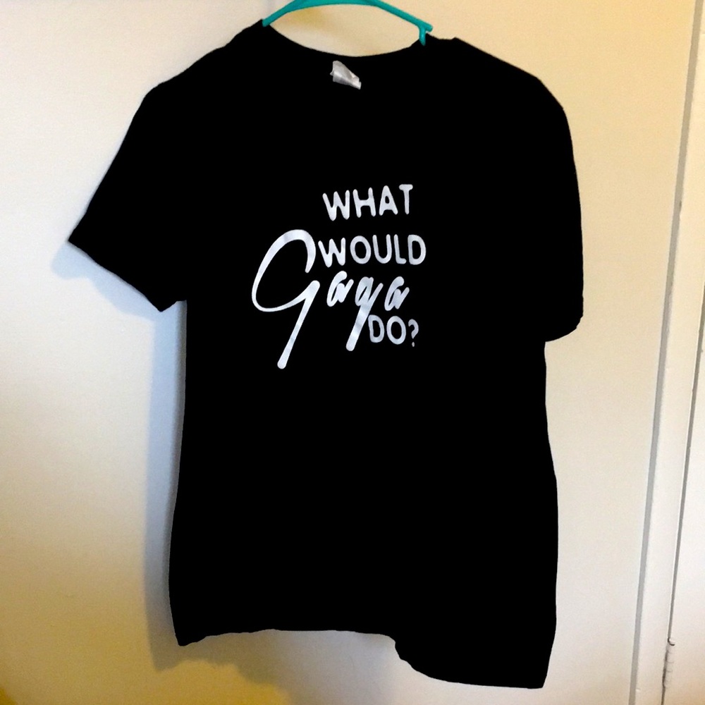 Lady Gaga T Shirt Black Medium